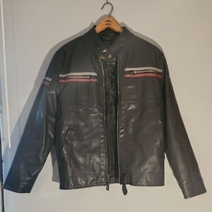 Men's Black Leather Jacket